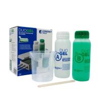 DUOGELRTV200 Gel isolant silicone bi-composant pour joints électriques 500 g + 500 g Contact réinsérable