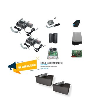 Promo CAME - Kit d&#39;automatisation pour portail battant enterré FROG-AE avec encodeur et caissons de fondation gratuits