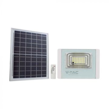 Spot LED V-TAC 20W avec panneau solaire et télécommande, batterie remplaçable 4000K blanc - 10408