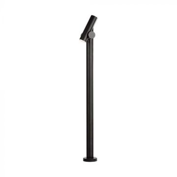 V-TAC VT-1187 Lampadaire de jardin LED double faisceau orientable 2x2,6W 100cm couleur noire 3000K IP44 - sku 10475
