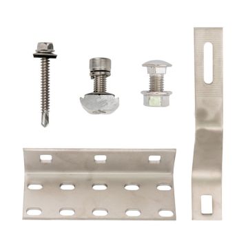 V-TAC 11746 set Crochets réglables pour la fixation de panneaux solaires photovoltaïques sur toits en béton (5 pièces)