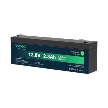 Batterie lithium V-TAC 12,8V 2,3Ah alarme, ups, vidéosurveillance, connexion T2 178*35*60mm IP55 - 11941 Batterie lithium V-TAC 12,8V 2,3Ah alarme, ups, vidéosurveillance, connexion T2 178*35*60mm IP55 - 11941