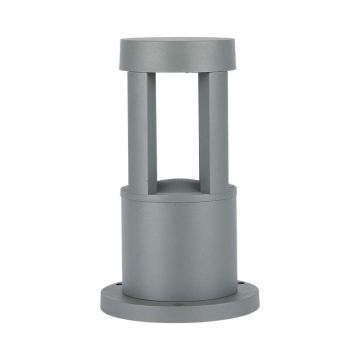 V-TAC VT-830 lampe de jardin LED grise 10W fixation au sol 25cm IP65 COB blanc chaud 3000K - 128319
