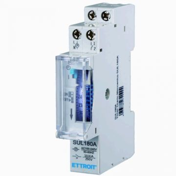 Minuterie mécanique ETTROIT DIN 16A, minuterie 24 heures 250V SUL180A pour éclairage, escaliers