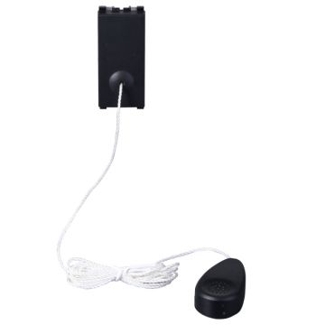 Bouton-poussoir ETTROIT VA1101 avec cordon 10 A Noir – Série Venus Compatible avec Vimar Arké