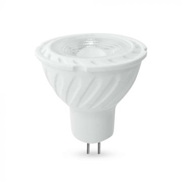 Ampoule LED spot V-TAC GU5.3 (MR16) 6 W 12 V 110 ° avec couvercle transparent 4 000 K - 212051