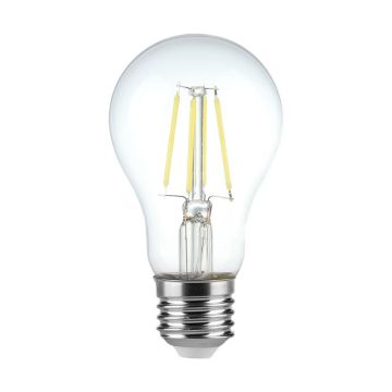Ampoule à filament LED V-TAC E27 4W,100LM/W Forme A60 Lumière 6500K - 217120