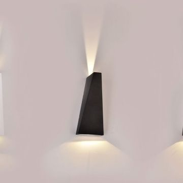 V-TAC VT-826 Applique LED double faisceau lumineux 4W 110LM/W Couleur noire 4000K IP65 - 218298