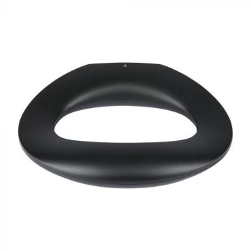 Applique ovale LED V-TAC 9W 120LM/W Couleur noire 3000K IP20 - 218309