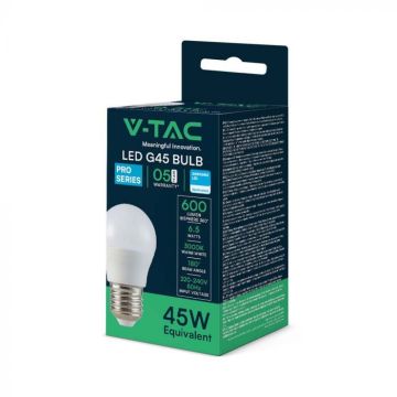 Ampoule LED V-TAC PRO VT-290-N Puce Samsung E27 7W G45 3000K - 21866 Ampoule LED V-TAC PRO VT-290-N Puce Samsung E27 7W G45 3000K - 21866