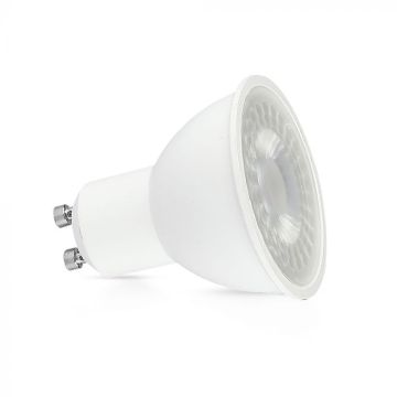 Ampoule LED V-TAC GU10 7,5 W 110 ° avec couvercle transparent, lumière 3000 K 218721