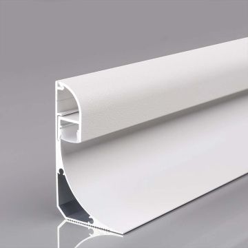Profilé d&#39;angle V-TAC Led pour lumière indirecte, diffuseur en aluminium argenté 2000*60*36mm couvercle opaque - 23180