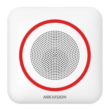 HIKVISION DS-PS1-II-WE/RED nouvelle sirène radio intérieure avec communication bidirectionnelle DS-PS1-2-WE Ax Pro