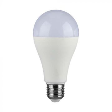 Ampoule LED V-TAC VT-2015 15W E27 lumière 4000k 100lm/W thermoplastique forme A65 sku 214454
