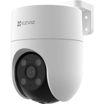 Caméra PTZ extérieure EZVIZ H8c Pro 3K 5MP avec intelligence artificielle, Wi-Fi, suivi automatique, vision nocturne couleur et audio bidirectionnel.