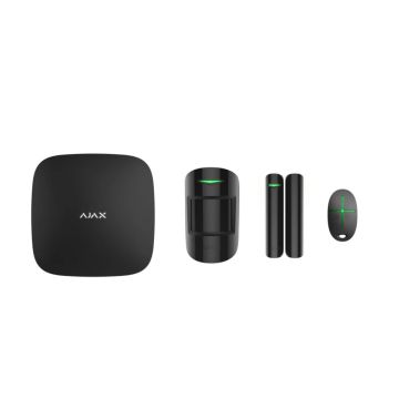 Kit d&#39;alarme sans fil AJAX StarterKit 4G sans fil noir (Hub 2.4G + MotionPtotect + DoorProtect + SpaceControl) - 51173.134.BL1