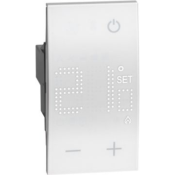Bticino KW4441 Living Now Thermostat d'ambiance 230 V - 2 modules Blanc Bticino KW4441 Living Now Thermostat d'ambiance 230 V - 2 modules Blanc