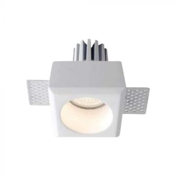 V-TAC VT-11001 Support de spot encastrable carré en plâtre GU10 80x80 - 6761