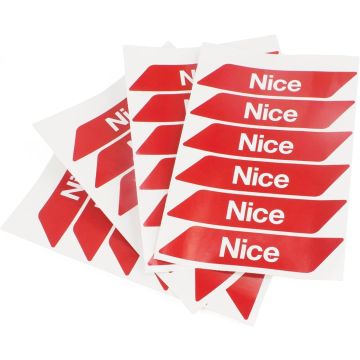 Nice WA10 Bandes adhésives réfléchissantes rouges - 24pcs