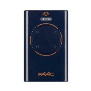 Télécommande 4 canaux FAAC XT4 433 SL BLU 787015 à code fixe SL (433,92 MHz) pour l&#39;automatisation de portails