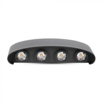 V-TAC VT-848 LED COBx8pcs applique haut/bas applique murale aluminium noir 4000K IP54 - SKU 8620 V-TAC VT-848 LED COBx8pcs applique haut/bas applique murale aluminium noir 4000K IP54 - SKU 8620
