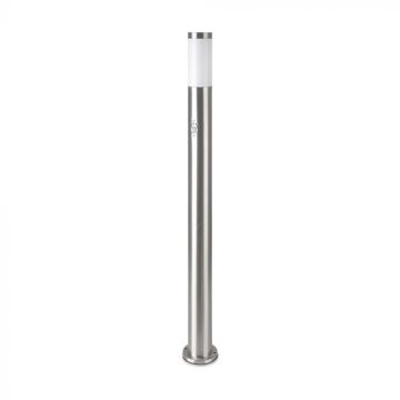 V-TAC lampadaire borne de jardin support de lampe E27 110CM détecteur de mouvement en acier inoxydable IP44 - 8967