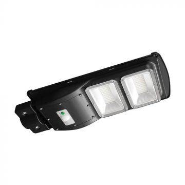 Lampadaire solaire LED V-TAC 8 W avec capteur radar, télécommande, batterie LiFePO4, lumière froide 6 000 K, IP65, pour extérieur – 98417
