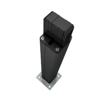 Colonnette en aluminium pour l'application voies 50cm noir Colonnette en aluminium pour l'application voies 50cm noir