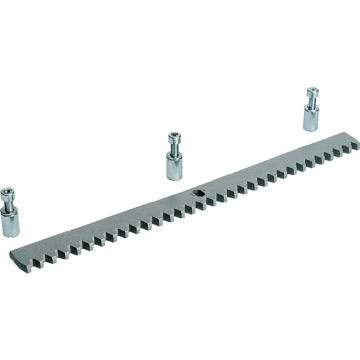 Crémaillère galvanisée en acier laminé 30 x 12 mm CGZS