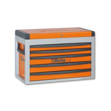 Coffre à cinq tiroirs boîte vide couleur orange Beta C23S-O Coffre à cinq tiroirs boîte vide couleur orange Beta C23S-O