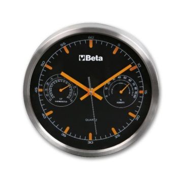 Horloge murale avec thermomètre et hygromètre Ø260mm Beta 9594 Horloge murale avec thermomètre et hygromètre Ø260mm Beta 9594