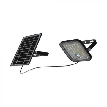 Spot LED noir V-TAC VT-411 10W avec panneau solaire et télécommande Projecteur avec détecteur de mouvement 6000K - 10313 Spot LED noir V-TAC VT-411 10W avec panneau solaire et télécommande Projecteur avec détecteur de mouvement 6000K - 10313