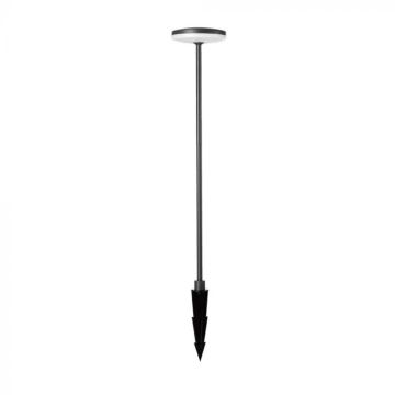V-TAC VT-1160 Lampe de jardin LED 12W avec piquet marqueur de chemin couleur ANTHRACITE h80cm lumière 3000k IP65 sku 23021