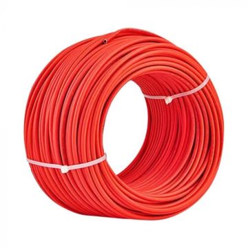 V-TAC câble solaire 6mm système photovoltaïque unipolaire couleur ROUGE bobine 50mt FV-6 - 11829