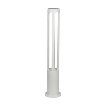 V-TAC VT-820-W Lampadaire de jardin led COB 10W piquet 80cm corps blanc IP65 lumière blanche froide 6400K - SKU 128325