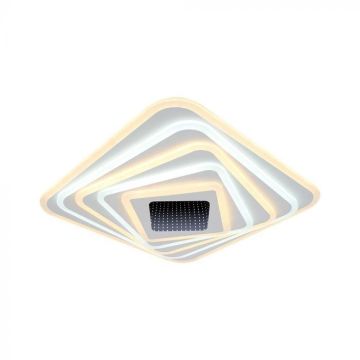 V-TAC VT-7958 Lustre décoratif LED 150w effet 3D variable avec télécommande 50*50*7cm CCT 3in1 3000K + 6500K - 15356