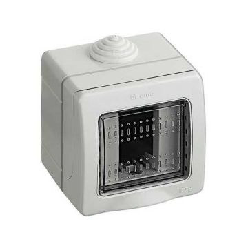 BTICINO 25501 Boîtier IP55 Idrobox 1 Module MATIX avec porte de protection BTICINO 25501 Boîtier IP55 Idrobox 1 Module MATIX avec porte de protection