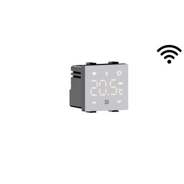 Thermostat intelligent Wifi ETTROIT, thermostat de chaudière intégré, écran tactile numérique, TUYA, blanc, MTWF4102