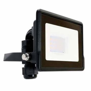 V-TAC VT-118 projecteur LED 10W chip samsung smd blanc neutre 4000K slim noir Boîte de jonction intégrée IP65 - SKU 20305
