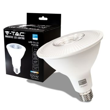 V-TAC PRO VT-238 Puce LED Lampadina Samsung SMD 12.8W E27 PAR38 blanc naturel 4000K - SKU 21151 V-TAC PRO VT-238 Puce LED Lampadina Samsung SMD 12.8W E27 PAR38 blanc naturel 4000K - SKU 21151