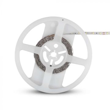 V-TAC VT-3528 Bande LED couleur rouge 60led/mt smd3528 strip 5Mt 4.2W/mt 12V IP20 8mm - 212015