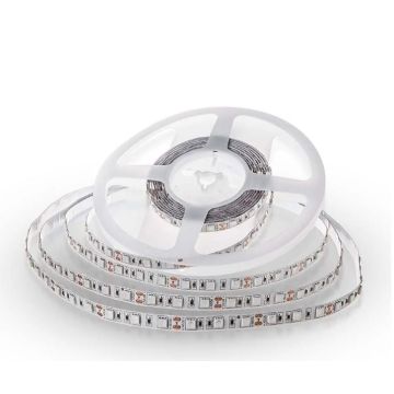 Bande LED V-TAC SMD5050 11 W/m 5 m 60 LED/m 12 V lumière froide 6500 K IP20 10 mm – Réf. 212126