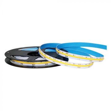V-TAC VT-512 Striscia LED 24V COB 13W/mt 5M blanc naturel 4000K CRI>90 IP20 10mm - SKU 212650 V-TAC VT-512 Striscia LED 24V COB 13W/mt 5M blanc naturel 4000K CRI>90 IP20 10mm - SKU 212650