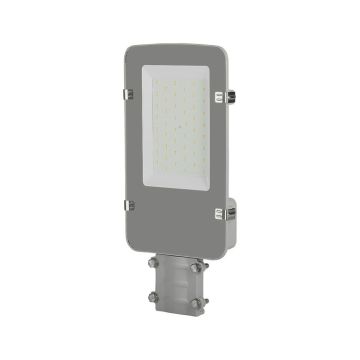 V-TAC PRO VT-50ST Lampe LED pour éclairage public 50W couleur gris puce samsung blanc naturel 4000K slim IP65 - sku 215271