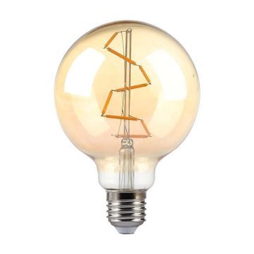 Lampada Globo LED filamento Vintage Ambra 4W Е27 G95 2200K 400LM