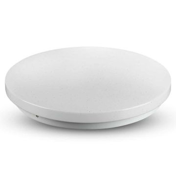 V-TAC VT-8424 plafonnier led rond 24W effet ciel étoilé blanc changeur de couleur CCT interrupteur interne 3en1 IP20 - sku 217606