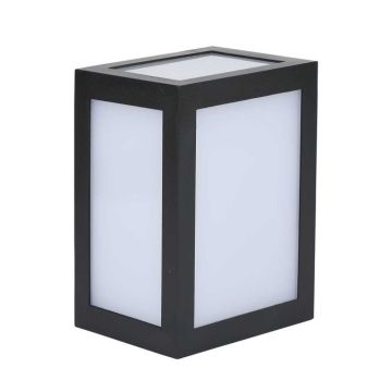 V-TAC VT-822 Applique murale cube LED 12W noir blanc naturel 4000K - sku 218341