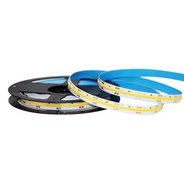 V-TAC VT-512 Led Strip 1000lm/mt 24V COB strip 5Mt 12W/mt kaltweiß 6000K CRI>90 IP20 - SKU 2651