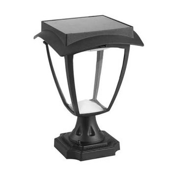V-TAC VT-983 Lampe solaire sur pied de jardin à LED 2W 110LM changement de couleur 2IN1 switch corps noir Étanche IP65 - SKU 2893