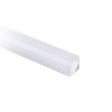 Profilé d&#39;angle en aluminium V-TAC couleur blanc cache satiné 2m pour bande LED 2000 x 15,8mm - sku 3369